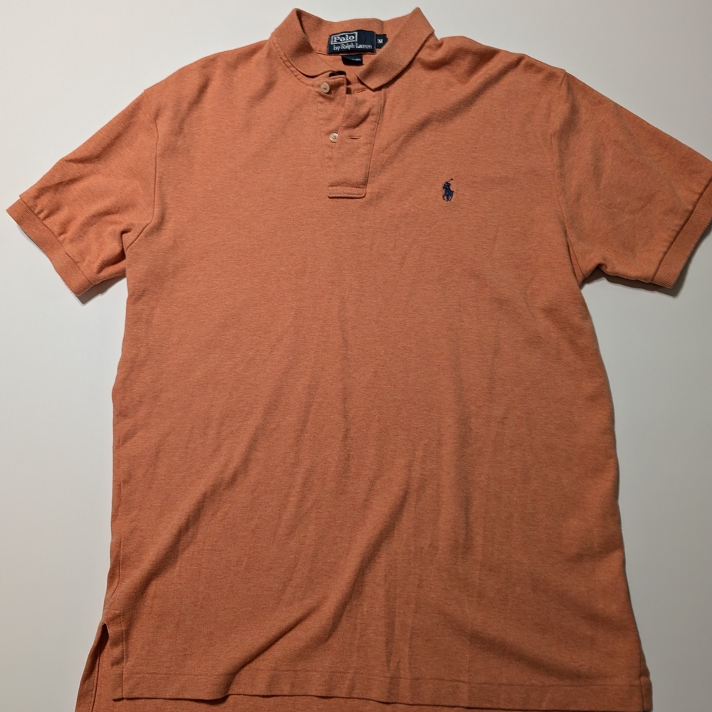 Polo by Ralph Lauren Men's Orange Polo Shirt